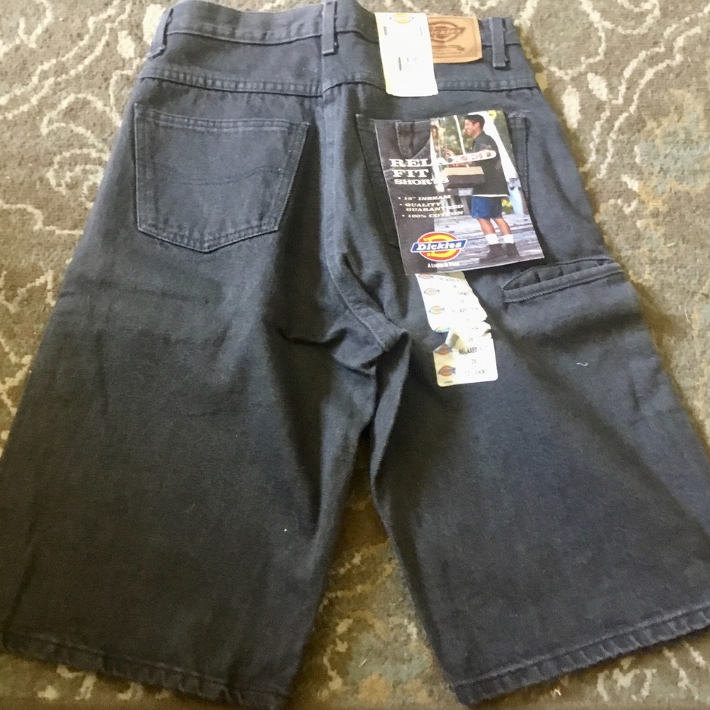 WT VINTAGE NEW DICKIES CHARCOAL RELAXED FIT SHORTS MENS/BOYS SIZE 30
